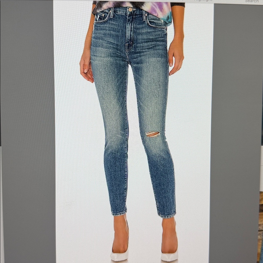 Mother Jeans 29 High Waisted Looker Ankle  Popism  Excellent  Worn Once